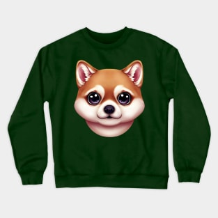 Shiba Inu Expressive Portrait Crewneck Sweatshirt